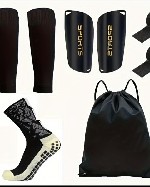 5pcs-football-gear-set-including-silicone-grip-socks